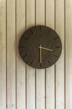 Hemverk - Vægur - Dark Oak - Mørk Eg/Kobber - Ø28 cm