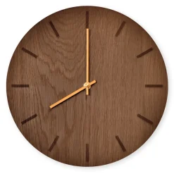 Hemverk - Vægur - Dark Oak - Mørk Eg/Guld - Ø38 cm