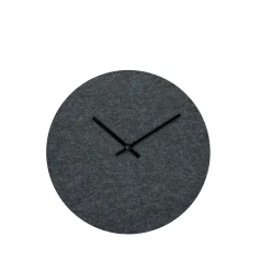 Hemverk - Vægur - Felt Grå - Ø28 cm - Sorte visere