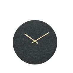 Hemverk - Vægur - Felt grå - Ø28 cm - Kobber visere