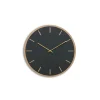 Hemverk - Vægur - Lys Eg/Mørkegrøn - Guld visere - Ø28 cm