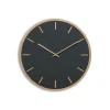 Hemverk - Vægur - Lys Eg/Mørkegrøn - Kobber visere - Ø38 cm