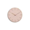 Hemverk - Vægur - Lys Eg/Powder Dusty Rose - Kobber visere - Ø28 cm