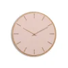 Hemverk - Vægur - Lys Eg/Powder Dusty Rose - Kobber visere - Ø38 cm