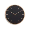 Hemverk - Vægur - Lys Eg/Sort - Kobber visere - Ø38 cm