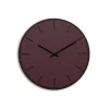 Hemverk - Vægur - Mørk Eg/Burgundy - Sorte visere - Ø38 cm