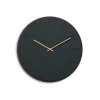 Hemverk - Vægur - Mørk Eg/Conifer Grøn - Kobber visere - Ø38 cm