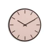 Hemverk - Vægur - Mørk Eg/Powder Dusty Rose - Sorte visere - Ø38 cm