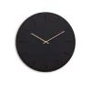 Hemverk - Vægur - Mørk Eg/Sort - Kobber visere - Ø38 cm