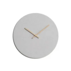 Hemverk - Vægur - Shape - Lys grå - Kobber visere - Ø28 cm