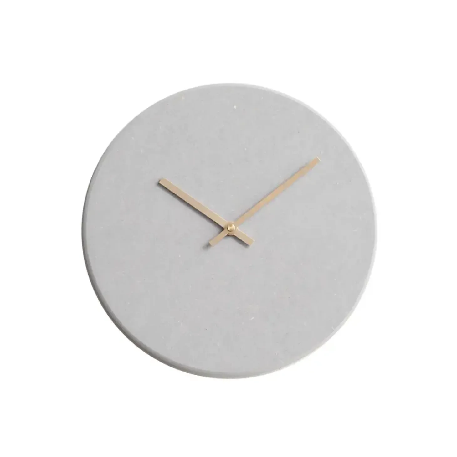 Hemverk - Vægur - Shape - Lys grå - Kobber visere - Ø28 cm