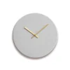 Hemverk - Vægur - Shape - Lys grå - Guld visere - Ø38 cm