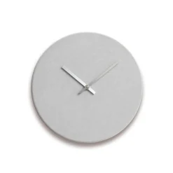Hemverk - Vægur - Shape - Lys grå - Sølv visere - Ø38 cm