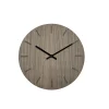 Hemverk - Vægur - Valnød - Ø28 cm - Sorte visere
