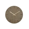Hemverk - Vægur - Valnød - Ø28 cm - Kobber visere