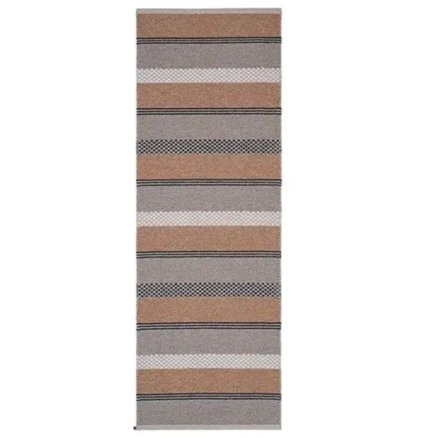 Horredsmattan - Tæppe - Mason - 70 x 210 cm - Beige/Rust/Blå