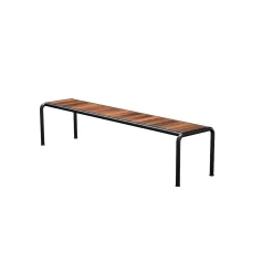 Houe - AVANTI Bench, long - Sæde: Thermo ash, Stellet: Sort