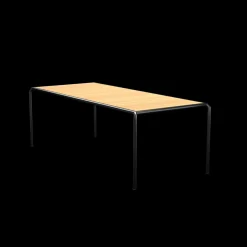 Houe - AVANTI Dining table, 222x98 cm - Bordplade: Pine, Stellet: Sort