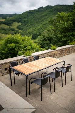 Houe - AVANTI Dining table, 83x98 cm - Bordplade: Pine, Stellet: Sort