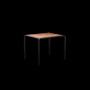 Houe - AVANTI Dining table, 83x98 cm - Bordplade: Thermo ash, Stellet : Sort