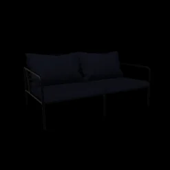 Houe - AVON 2 seater sofa - Pude: Indigo, Stellet: Sort