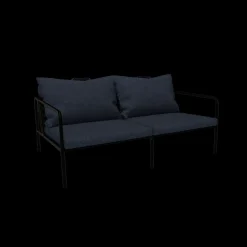 Houe - AVON 2 seater sofa - Pude: Sky, Stellet: Sort