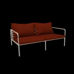 Houe - AVON 2 seater sofa - Pude: Rust, Stellet: Muted Hvid