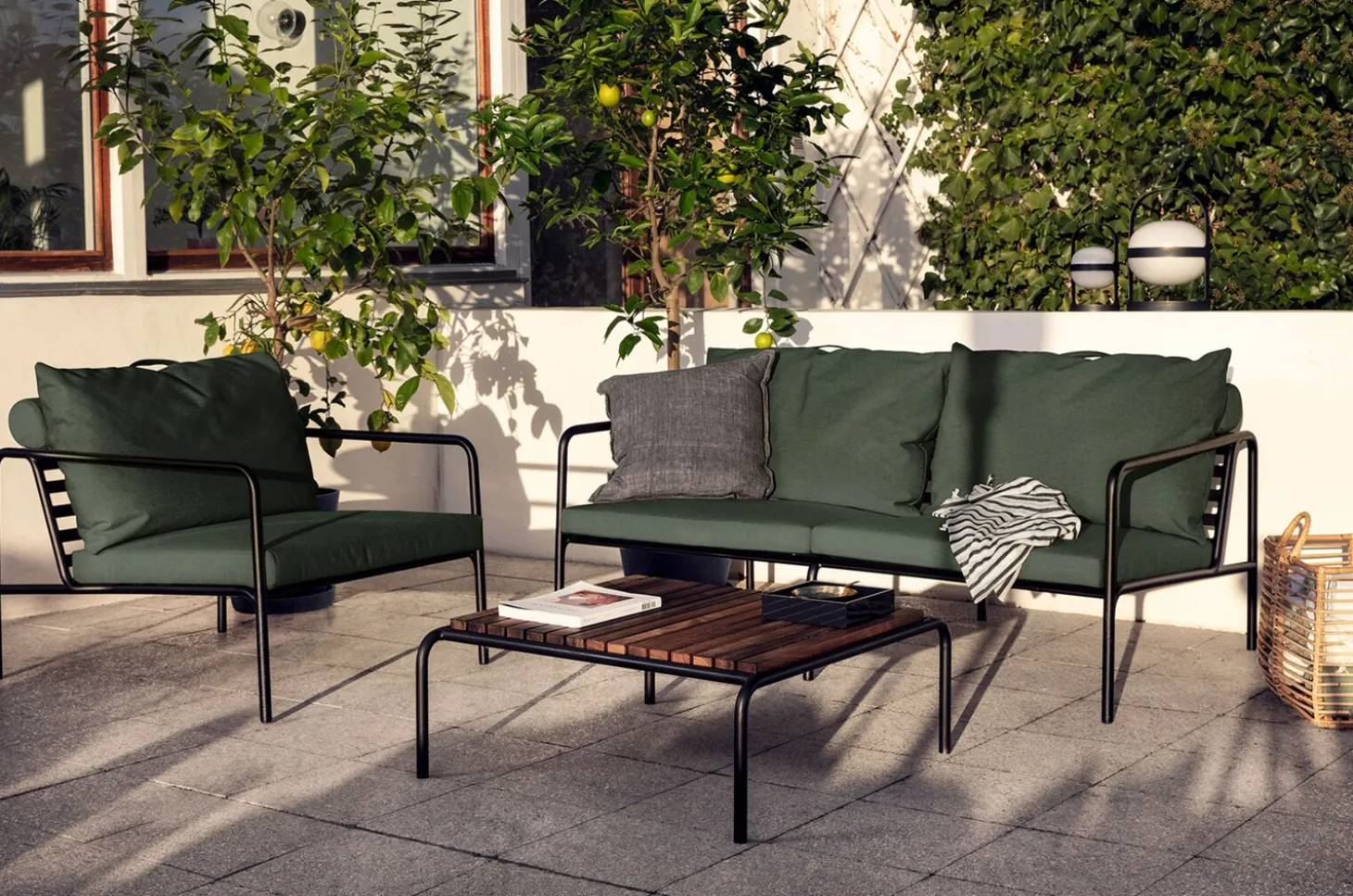 Houe - AVON 2 seater sofa - Alpine. Fabric