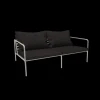 Houe - AVON 2 seater sofa - Pude: Slate, Stellet: Muted Hvid