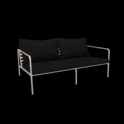 Houe - AVON 2 seater sofa - Pude: Mørke Grå, Stellet: Muted Hvid
