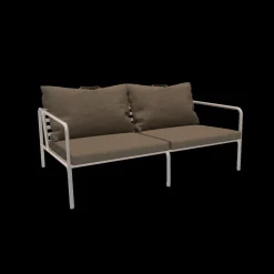 Houe - AVON 2 seater sofa - Pude: Ash, Stellet: Muted Hvid
