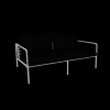 Houe - AVON 2 seater sofa - Pude: Char, Stellet: Muted Hvid