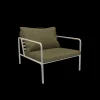 Houe - AVON Chair - Pude: Moss, Stellet: Muted Hvid