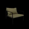 Houe - AVON Chair - Pude: Moss, Stellet: Sort