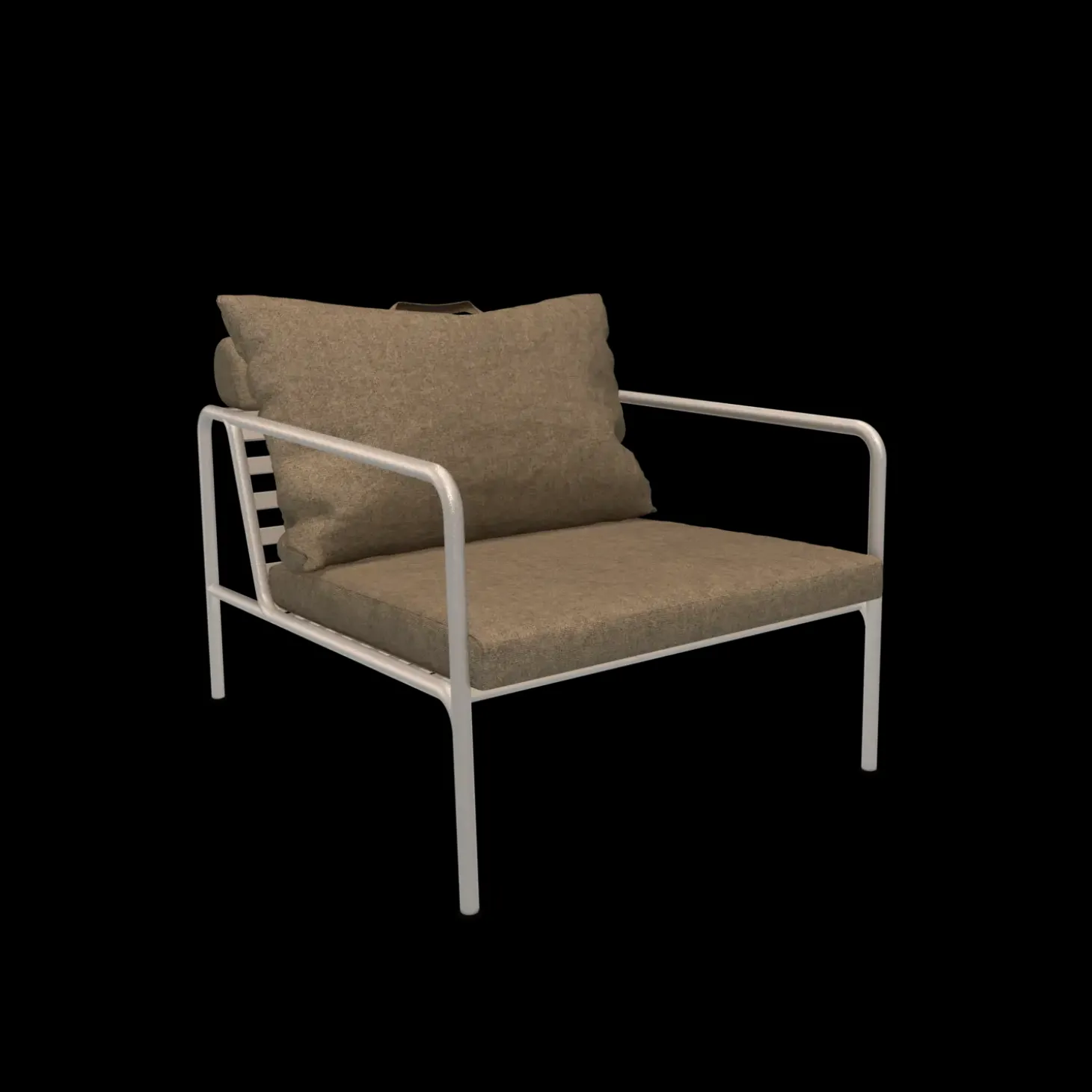 Houe - AVON Chair - Pude: Papyrus, Stellet: Muted Hvid