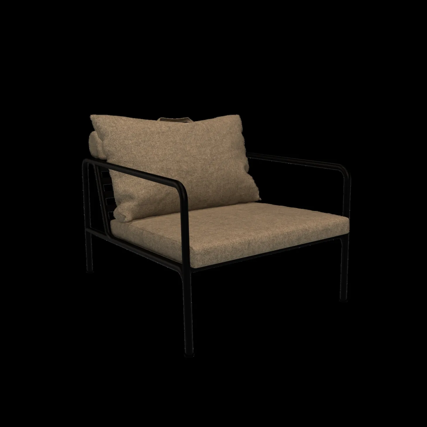 Houe - AVON Chair - Pude: Papyrus, Stellet: Sort