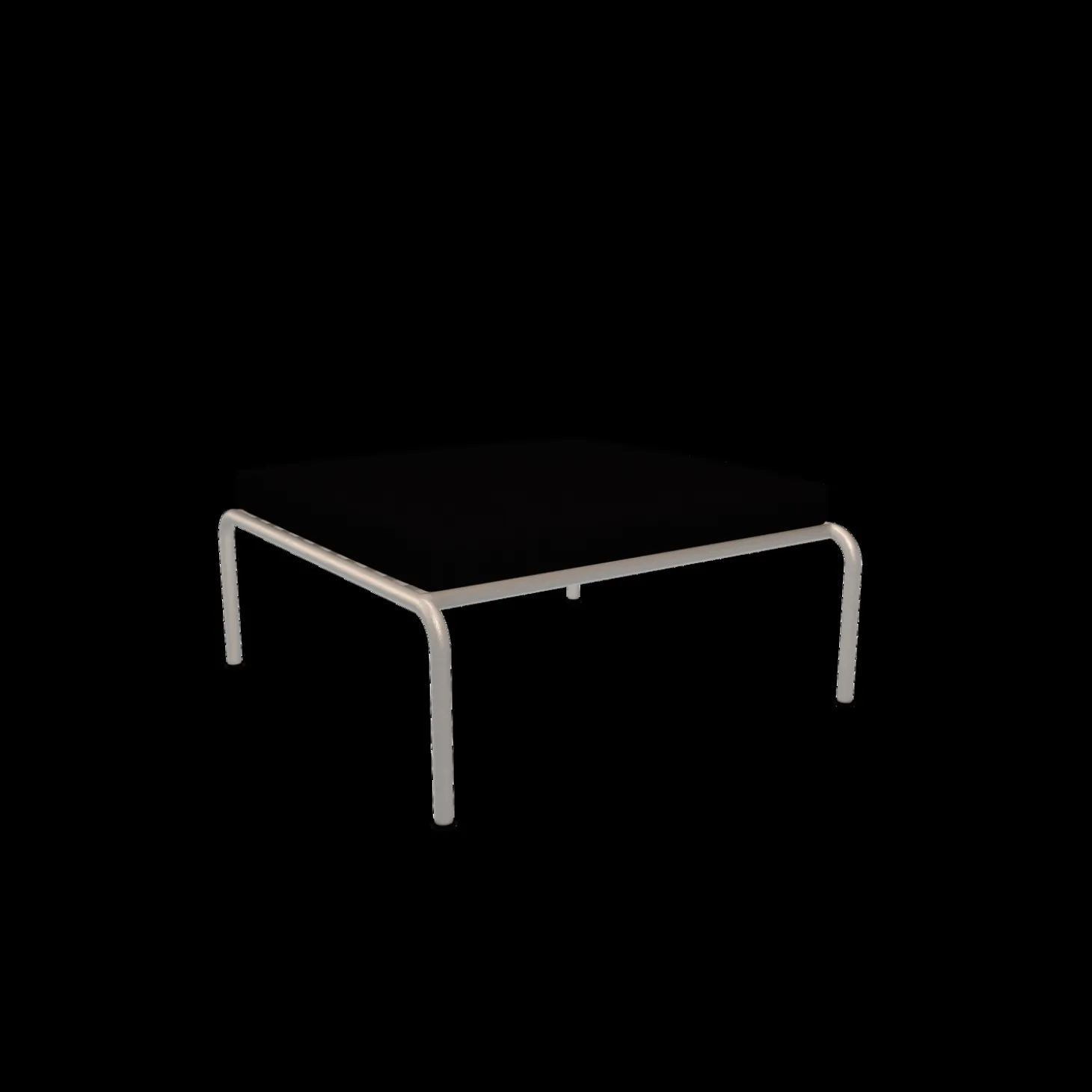 Houe - AVON Ottoman - Pude: Char, Stellet: Muted Hvid