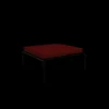 Houe - AVON Ottoman - Pude: Scarlet, Stellet: Sort