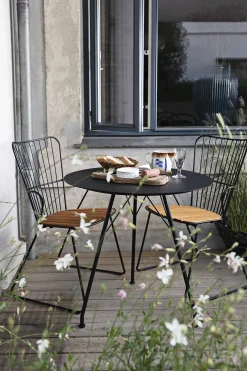 Houe - CIRCUM Café table Ø74 - Black. Frame