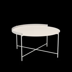 Houe - EDGE Tray table Ø76 - Muted Hvid