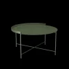 Houe - EDGE Tray table Ø76 - Oliven Grøn
