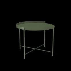 Houe - EDGE Tray table Ø62 - Oliven Grøn
