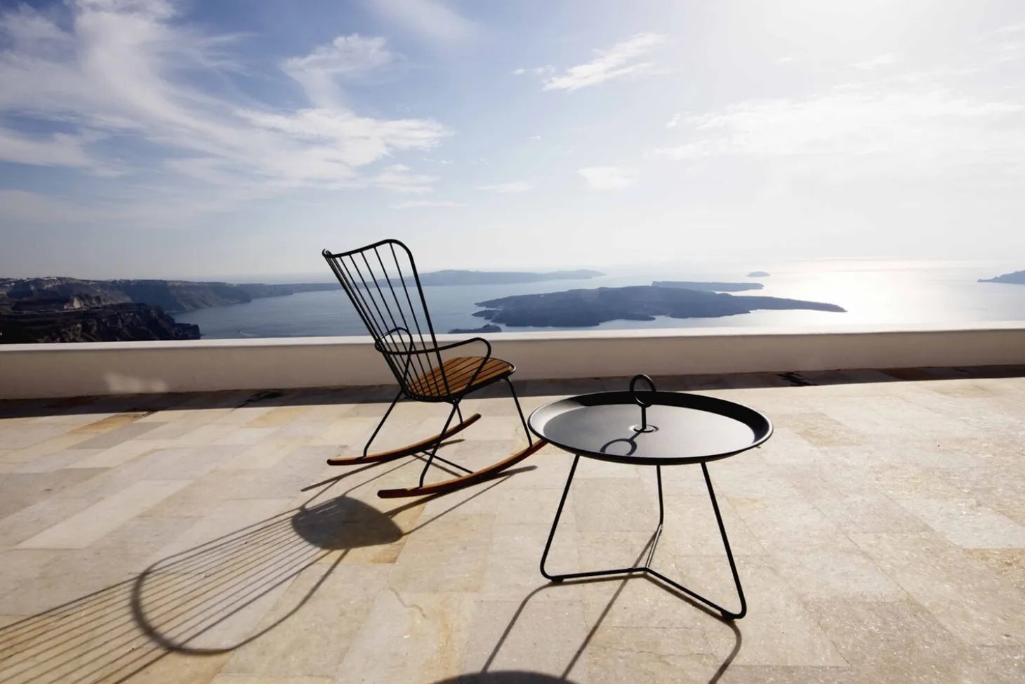 Houe - EYELET Tray table Ø70 - Black