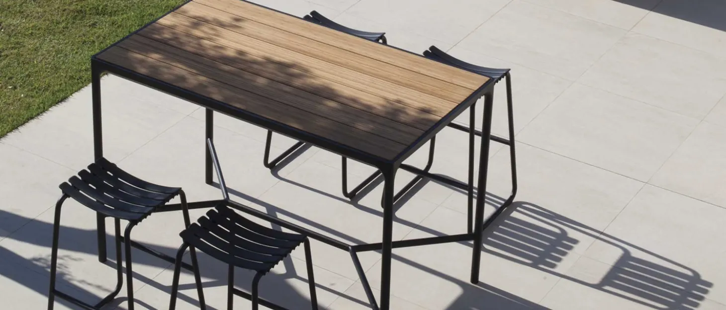Houe - FOUR Bar Table. 90x160 cm - Bamboo. Frame