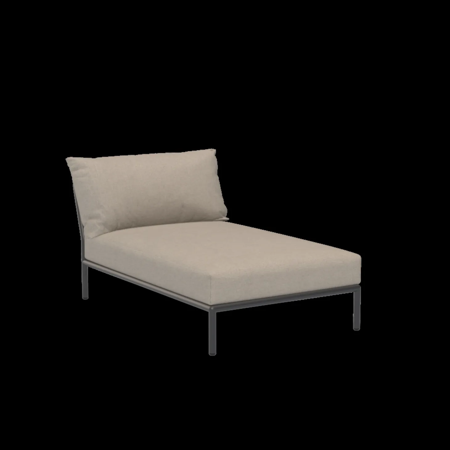 Houe - LEVEL 2 Chaiselong - Ash. Fabric