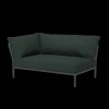 Houe - LEVEL 2 Corner, left - Alpine. Fabric - 139x92,5 cm