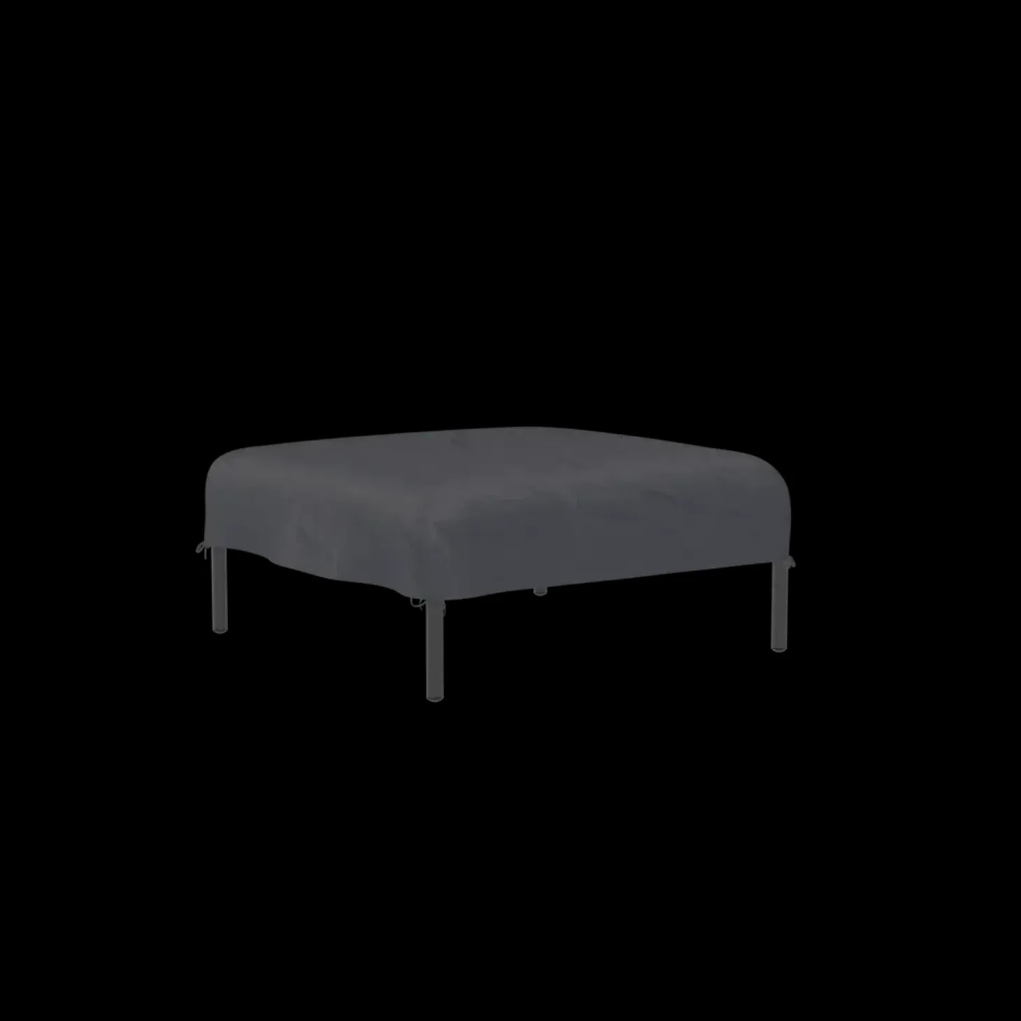 Houe - LEVEL / LEVEL 2 Cover Ottoman - Sort. Water repellent