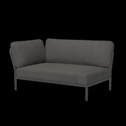 Houe - LEVEL Corner, left - Dark grey. Fabric