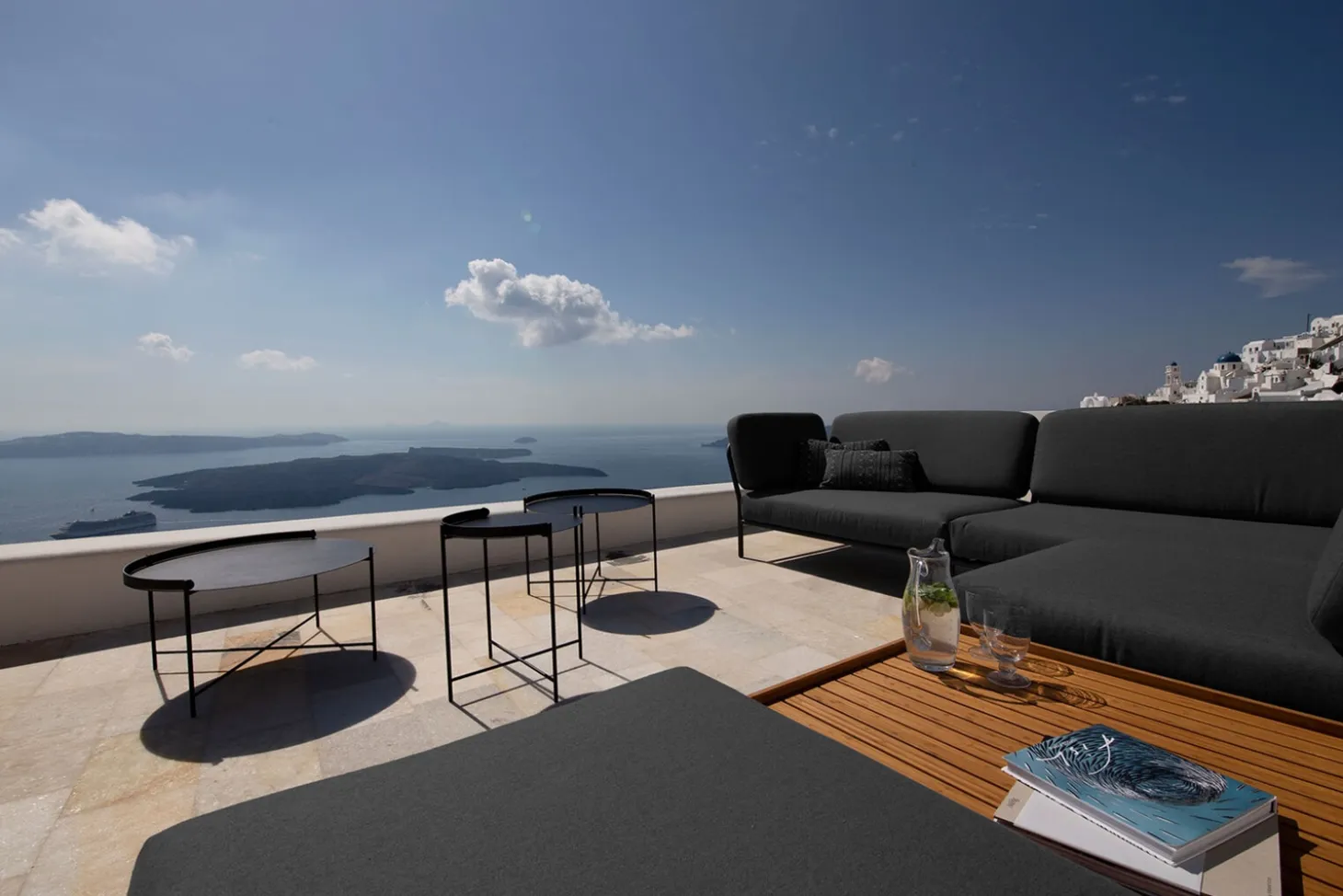 Houe - LEVEL Corner, left - Dark grey. Fabric