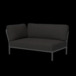 Houe - LEVEL Corner, left - Sooty grey. Fabric